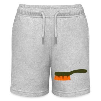 Mushroom Brush Tool Collector - Stanley/Stella MINI BOLTER Organic Teen Jogging Shorts - heather grey - Front