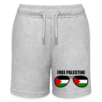 Free palestine - Stanley/Stella MINI BOLTER Organic Teen Jogging Shorts - heather grey - Front