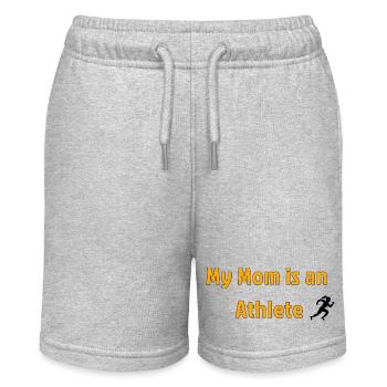 My Mom is an Athlete - Stanley/Stella Teenager Bio-Joggingshorts MINI BOLTER - Grau meliert - Vorne