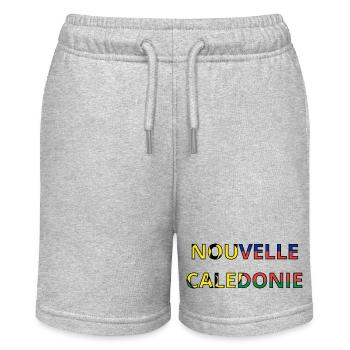 Drapeau Nouvelle-Calédonie - Short bio MINI BOLTER Stanley/Stella Ado - gris chiné - Devant