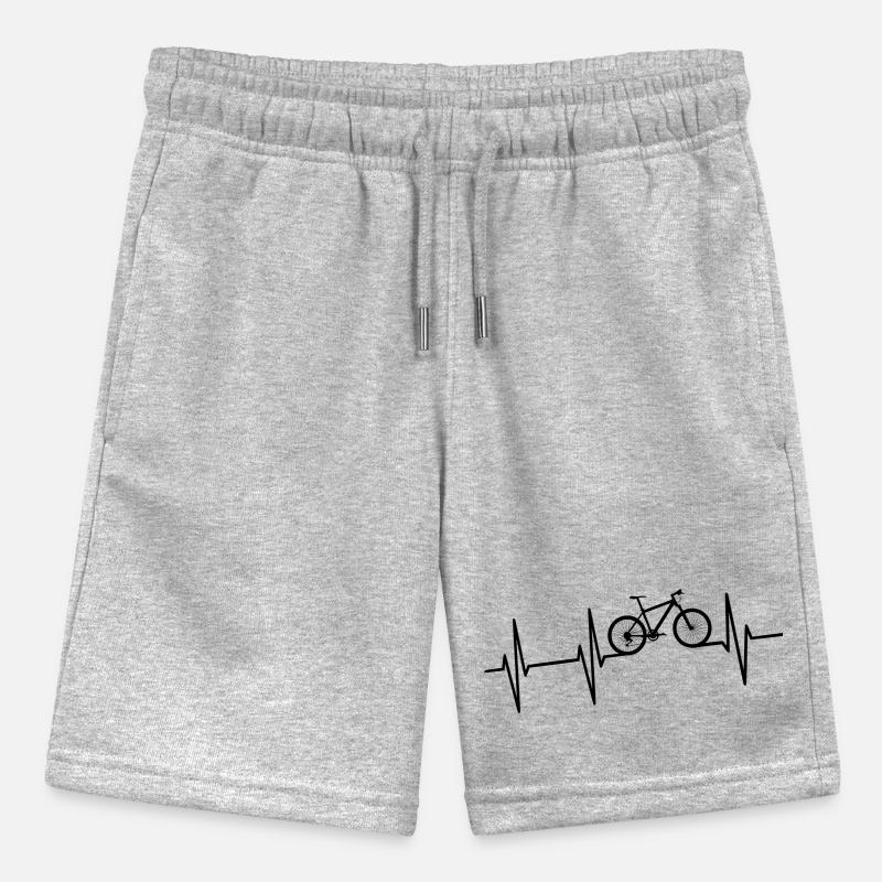 Bicycle heartbeat frequency EKG Stanley/Stella MINI BOLTER Organic Teen Jogging Shorts