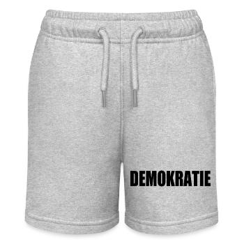 demokratie - Stanley/Stella Teenager Bio-Joggingshorts MINI BOLTER - Grau meliert - Vorne