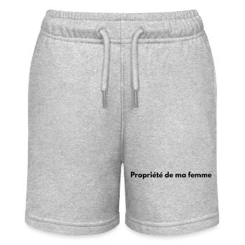 Propriété de ma femme - Short bio MINI BOLTER Stanley/Stella Ado - gris chiné - Devant