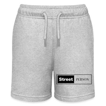 Street Person Marke - Stanley/Stella Teenager Bio-Joggingshorts MINI BOLTER - Grau meliert - Vorne