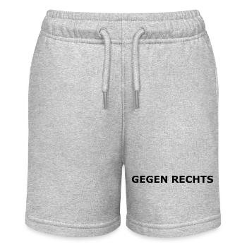 AGAINST THE RIGHT - Stanley/Stella MINI BOLTER Organic Teen Jogging Shorts - heather grey - Front