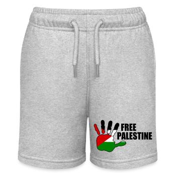Free palestine - Short bio MINI BOLTER Stanley/Stella Ado - gris chiné - Devant