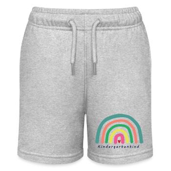 Kindergarten, Kita, Regenbogen - Stanley/Stella Teenager Bio-Joggingshorts MINI BOLTER - Grau meliert - Vorne