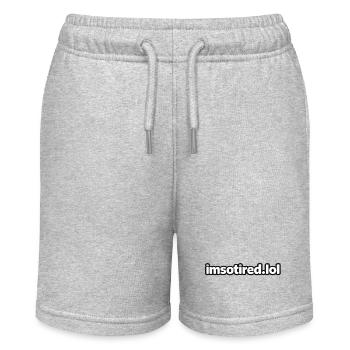 ImsoTired Lol Meme - Stanley/Stella MINI BOLTER Organic Teen Jogging Shorts - heather grey - Front