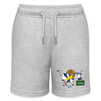 BAVARIAN UNICORN - Schule - Stanley/Stella Teenager Bio-Joggingshorts MINI BOLTER - Grau meliert - Vorne