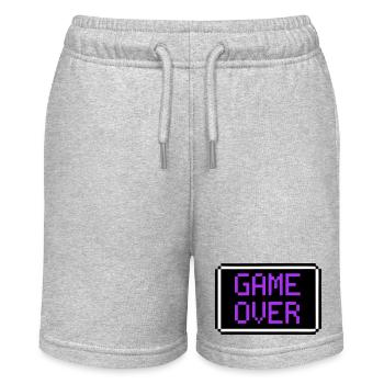 Game Over Shield Rétro Gamer - Short bio MINI BOLTER Stanley/Stella Ado - gris chiné - Devant
