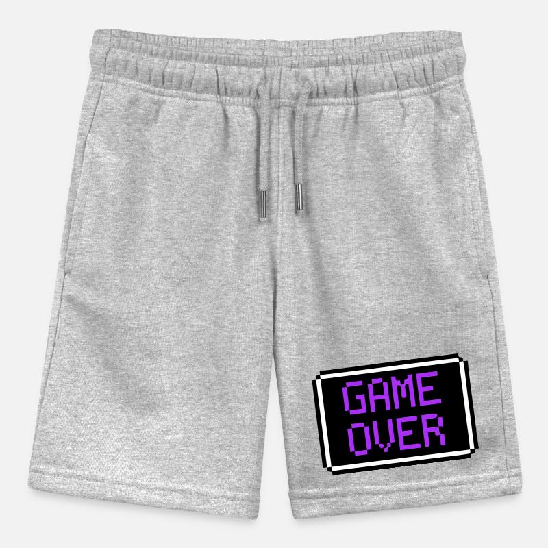 Game Over Shield Retro Gamer Stanley/Stella MINI BOLTER Organic Teen Jogging Shorts