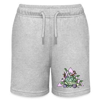 Druid | RPG | Magisch | Nerdy Stuff | Handmade | - Stanley/Stella Teenager Bio-Joggingshorts MINI BOLTER - Grau meliert - Vorne