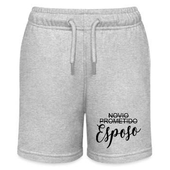 Novio Prometido Esposo Ehemann Bräutigam Hochzeitsgeschenk - Stanley/Stella Teenager Bio-Joggingshorts MINI BOLTER - Grau meliert - Vorne