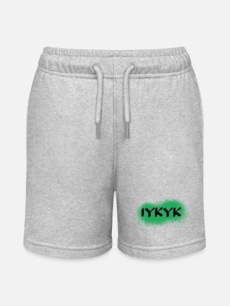 IYKYK - Stanley/Stella Teenager Bio-Joggingshorts MINI BOLTER - Grau meliert