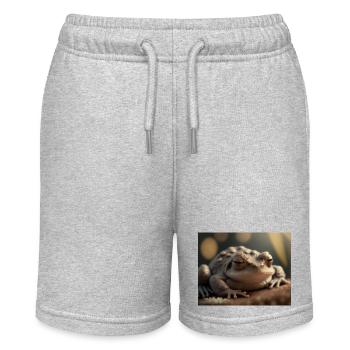 Animaux mignons en hibernation – crapaud - Short bio MINI BOLTER Stanley/Stella Ado - gris chiné - Devant