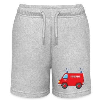 Camion de pompiers - Short bio MINI BOLTER Stanley/Stella Ado - gris chiné - Devant