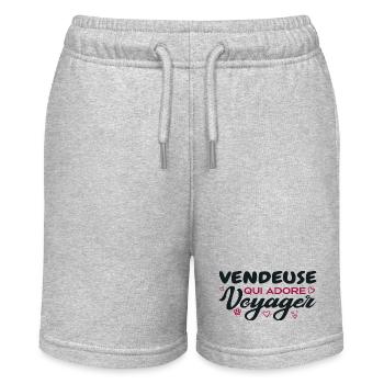 Vendeuse globe-trotteuse passionnée de voyages - Short bio MINI BOLTER Stanley/Stella Ado - gris chiné - Devant