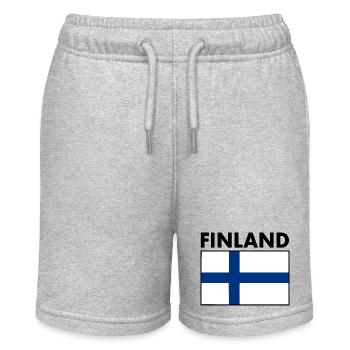 Finland - Stanley/Stella MINI BOLTER Organic Teen Jogging Shorts - heather grey - Front