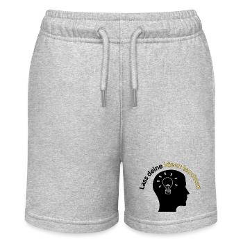 Ideenlicht - Kreativität und Innovation - ApriNoe - Stanley/Stella Teenager Bio-Joggingshorts MINI BOLTER - Grau meliert - Vorne