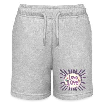 Liebe ist Liebe 2 - Stanley/Stella Teenager Bio-Joggingshorts MINI BOLTER - Grau meliert - Vorne