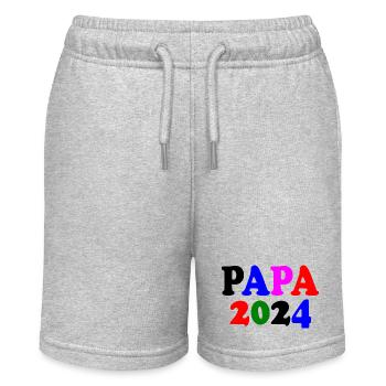 Papa 2024 - Stanley/Stella MINI BOLTER Organic Teen Jogging Shorts - heather grey - Front
