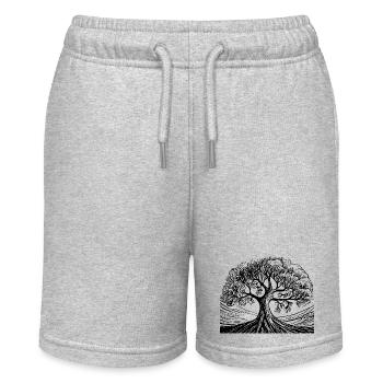 Bonsaï arbre forestier noir blanc - Short bio MINI BOLTER Stanley/Stella Ado - gris chiné - Devant