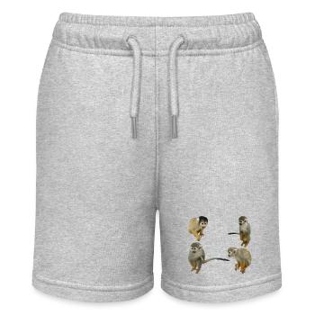 Monkeys - Stanley/Stella MINI BOLTER Organic Teen Jogging Shorts - heather grey - Front