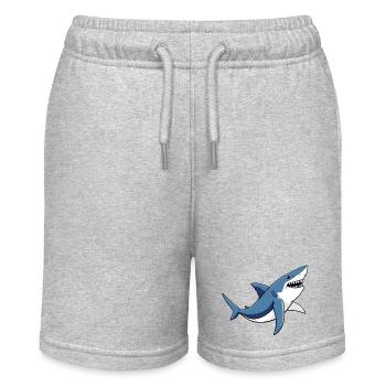Shark - Stanley/Stella MINI BOLTER Organic Teen Jogging Shorts - heather grey - Front