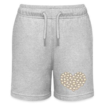 Pelmeni Heart Design – Cadeau pour les amateurs de raviolis - Short bio MINI BOLTER Stanley/Stella Ado - gris chiné - Devant