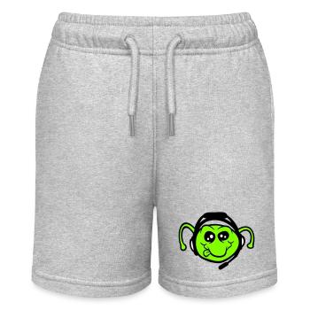Gamer Headset Caterpillar Nerd Gaming Headphones Play - Stanley/Stella MINI BOLTER Organic Teen Jogging Shorts - heather grey - Front