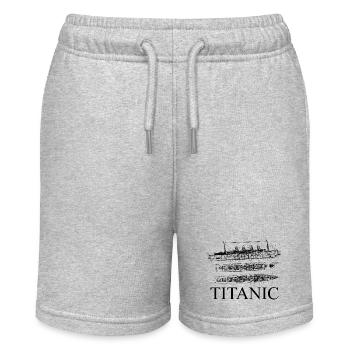 Pläne der Titanic - Stanley/Stella Teenager Bio-Joggingshorts MINI BOLTER - Grau meliert - Vorne