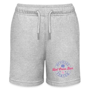 Official Hot Cross Bun tester - Stanley/Stella MINI BOLTER Organic Teen Jogging Shorts - heather grey - Front