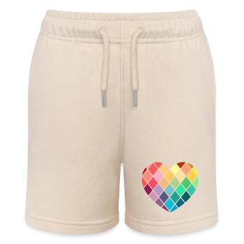 LIEBE - so kostbar wie Diamanten - Stanley/Stella Teenager Bio-Joggingshorts MINI BOLTER - Natur - Vorne