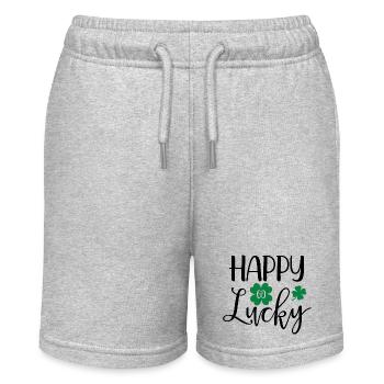 Design Happy go lucky - Short bio MINI BOLTER Stanley/Stella Ado - gris chiné - Devant