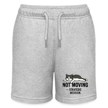 T-shirt Lazy cat – Not moving - Short bio MINI BOLTER Stanley/Stella Ado - gris chiné - Devant
