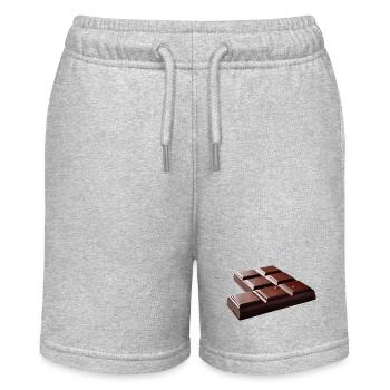 Chocolat - Short bio MINI BOLTER Stanley/Stella Ado - gris chiné - Devant