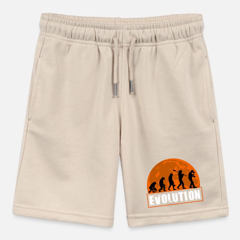 Funny Human Evolution Rapper Stanley/Stella MINI BOLTER Organic Teen Jogging Shorts
