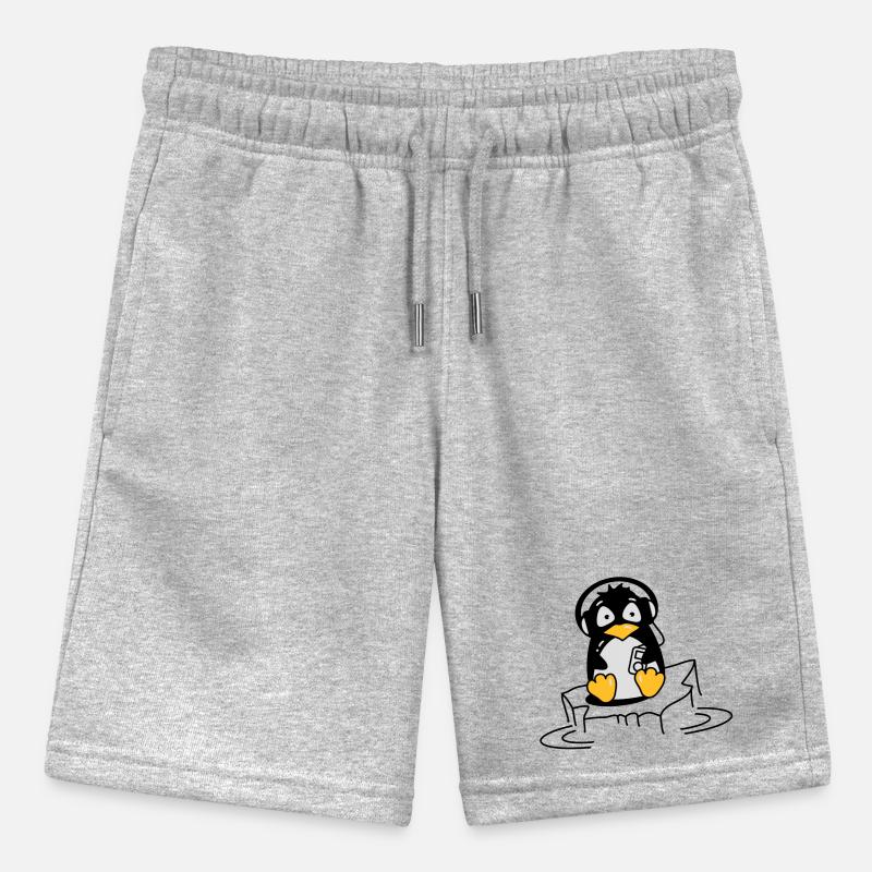 Cooler Pinguin mit Kopfhörern auf Eis Stanley/Stella Teenager Bio-Joggingshorts MINI BOLTER