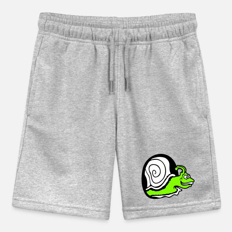 snail peeks hole wall mouse hole funny silly Stanley/Stella MINI BOLTER Organic Teen Jogging Shorts