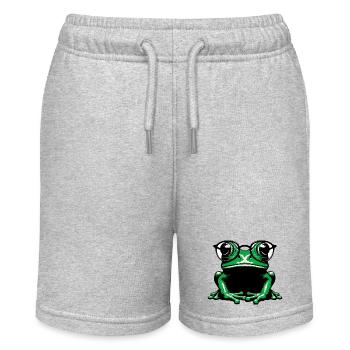 Grenouille à lunettes - Short bio MINI BOLTER Stanley/Stella Ado - gris chiné - Devant