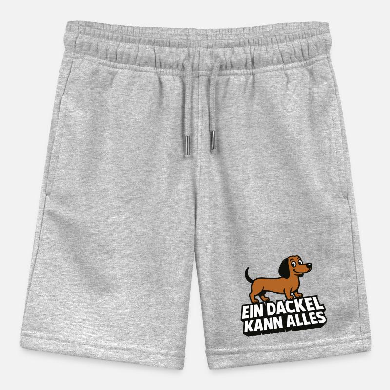 A dachshund can do it all! Stanley/Stella MINI BOLTER Organic Teen Jogging Shorts