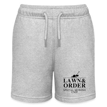 Pelouse et commande Graphique - Short bio MINI BOLTER Stanley/Stella Ado - gris chiné - Devant