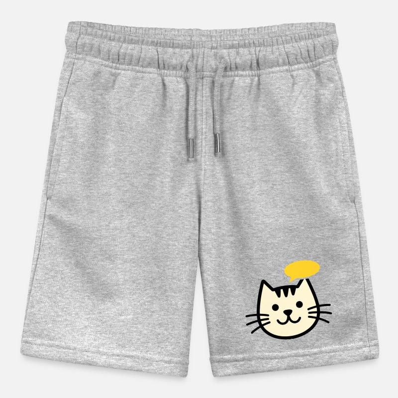 Cat face with speech bubble Stanley/Stella MINI BOLTER Organic Teen Jogging Shorts