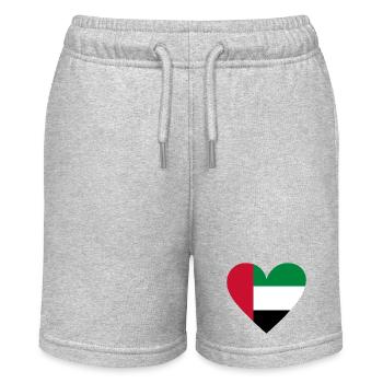 Cœur des Émirats arabes unis - Short bio MINI BOLTER Stanley/Stella Ado - gris chiné - Devant