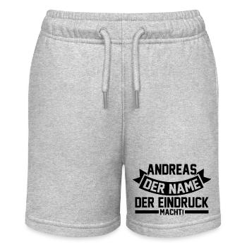 Prénom Andreas - Short bio MINI BOLTER Stanley/Stella Ado - gris chiné - Devant