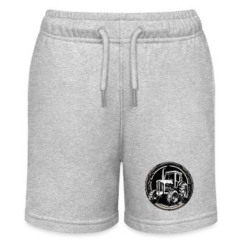 Tractor / Agriculture / Farmer / Field Work - Stanley/Stella MINI BOLTER Organic Teen Jogging Shorts - heather grey - Front