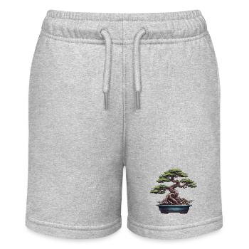 Bonsai / Baum / Miniatur / Japanisch / klein - Stanley/Stella Teenager Bio-Joggingshorts MINI BOLTER - Grau meliert - Vorne