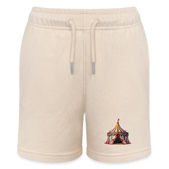 Circus tent / Circus ring / Entertainment / Artists - Stanley/Stella MINI BOLTER Organic Teen Jogging Shorts - soft Ecru - Front