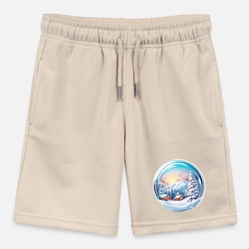 Snow Globe / Winter Magic / Snow / Souvenir Stanley/Stella MINI BOLTER Organic Teen Jogging Shorts