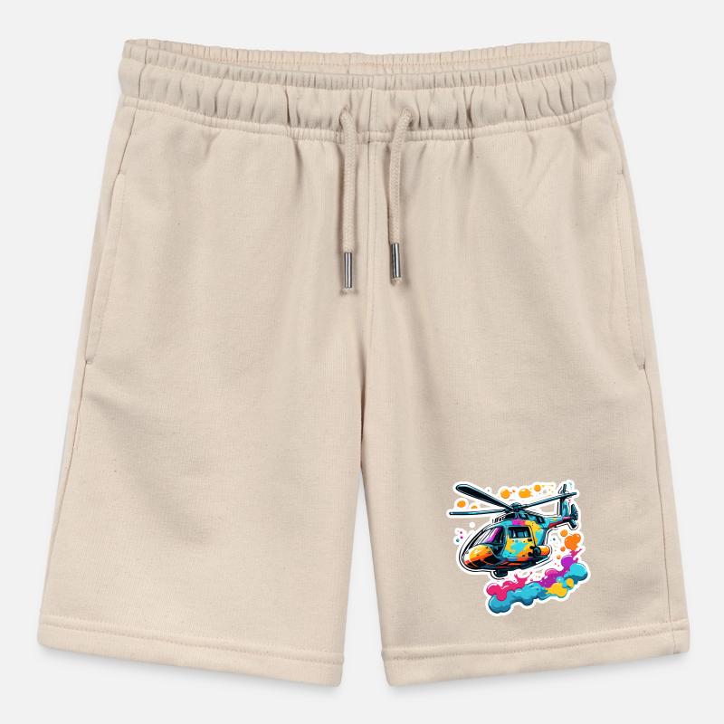 Helicopter / Helicopter / Flying / Aviation Stanley/Stella MINI BOLTER Organic Teen Jogging Shorts
